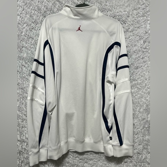 JORDAN MENS WHITE TRACK JACKET WITH RED JUMPMAN LOGO SIZE XL, - Picture 4 of 10